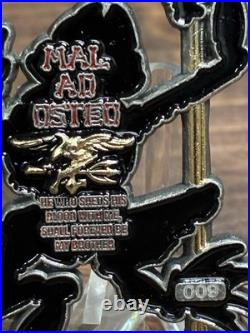 Rare Navy Seal Team 6 DEVGRU Skull Bone Frog Challenge Coin NUMBERED Older