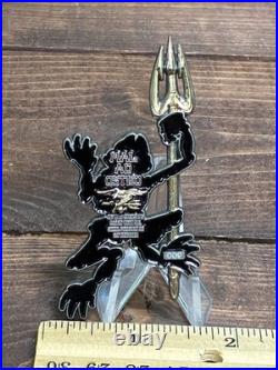 Rare Navy Seal Team 6 DEVGRU Skull Bone Frog Challenge Coin NUMBERED Older