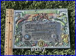 Rare Navy USN Shellback Certificate Challenge Coin