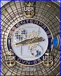 Rare Star Trek Space Ship USS Enterprise CVN-65 Navy CPO Mess Challenge Coin