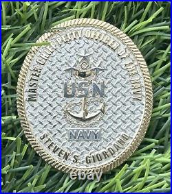 Rare USN 14th Master Chief Petty Officer Of The Navy Miltary CPO Challenge Coin