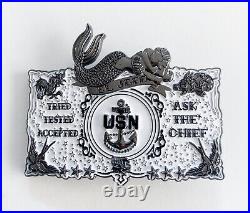 Rare USN Navy Chief El Jefe Belt Buckle