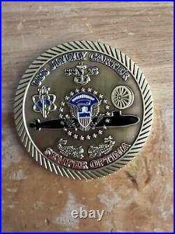 Rare USS Jimmy Carter SSN 23 Extra Salty Challenge Coin Submarine Navy