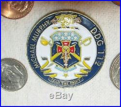 Rare USS Michael Murphy Navy Christening COIN DDG-112 Bath Iron Works Medallion