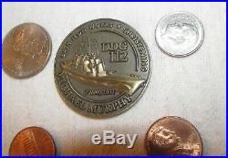 Rare USS Michael Murphy Navy Christening COIN DDG-112 Bath Iron Works Medallion
