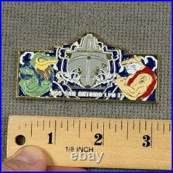 Rare USS San Antonio LPD-17 Capt Brent Gaut Navy / USMC Command Challenge Coin