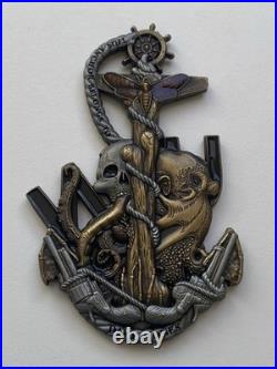 Rare US Navy Chief Petty Officer Davy Jones V1 CPO Challenges Coin