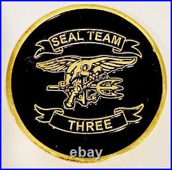 Rare US Navy SEAL Team Three ST-3 Chief Petty Officer CPO Challenge Coin
