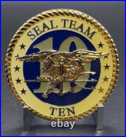 Rare U. S. Navy SEAL Team 10 Challenge Coin Naval Special Warfare Group 2