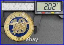 Rare U. S. Navy SEAL Team 10 Challenge Coin Naval Special Warfare Group 2 Rare U. S. Navy SEAL Team 10 Challenge Coin Naval Special Warfare Group 2
