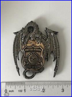 Rare Us Federal Air Marshal Dragon 3 Challenge Coin Not Msg Usn Nypd Got