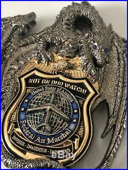 Rare Us Federal Air Marshal Dragon 3 Challenge Coin Not Msg Usn Nypd Got