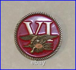 Rare Vintage! DEVGRU SEAL Team 6 / Six Red Squadron Tier-1 Navy Challenge Coin