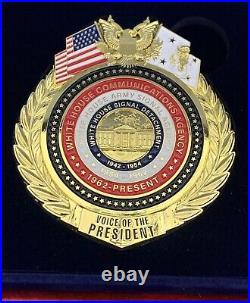 Rare WHCA White House Communications Agency Challenge Coin WHMO Navy Marine