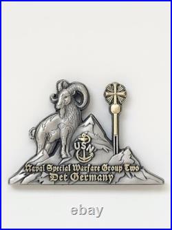 Rare/sought? Usn Naval Special Warfare Group II Det Germany Challenge Coin