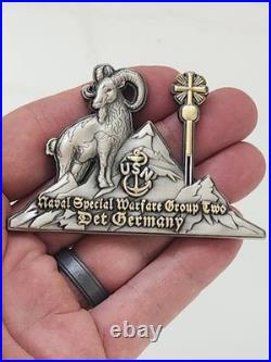 Rare/sought? Usn Naval Special Warfare Group II Det Germany Challenge Coin