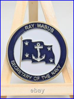 Ray Mabus Secretary of the Navy Challenge Coin USN USMC 4 Star SECNAV