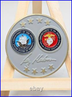 Ray Mabus Secretary of the Navy Challenge Coin USN USMC 4 Star SECNAV