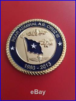 Read Admiral A. B. Cruz III Navy SEAL US Naval Academy Challenge Coin