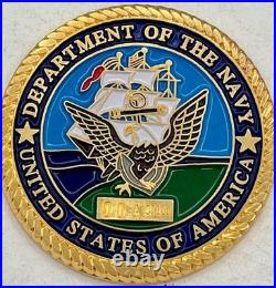 Rear Admiral Rufus Johnston US Navy MOH & Navy Cross Challenge Coin #4 Of 100
