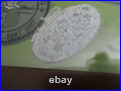 Republic of Korea Navy SEAL Special Warfare Flotilla Challenge Coin Patch Framed