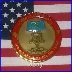 Robert Doc Ingram Navy Corpsman Usmc Medal Of Honor Challenge Coin Set