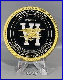 Robert O'Neill SEAL Team 6 Red Squadron Challenge Coin LE /911