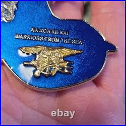 SDV Team One Navy SEAL Challenge Coin Na Koa Ke Kai Warriors From The Sea