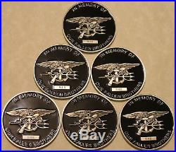 SEAL Delivery Vehicle Team SDVT-1 Ser #1275 Memorial Six Navy Challenge Coin Lot