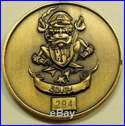SEAL / SUB Delivery Vehicle Team SDVT-1 Serial #294 Chiefs Navy Challenge Coin