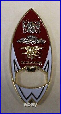 SEAL / Sub Delivery Vehicle Team One SDVT-1 Surf Board Navy Challenge Coin