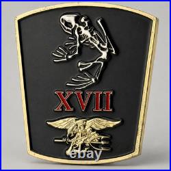 SEAL Team 17 Challenge Coin Navy SEAL Naval Special Warfare NSW XVII Bone Frog