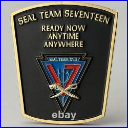 SEAL Team 17 Challenge Coin Navy SEAL Naval Special Warfare NSW XVII Bone Frog