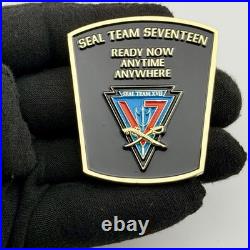 SEAL Team 17 Challenge Coin Navy SEAL Naval Special Warfare NSW XVII Bone Frog