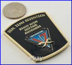 SEAL Team 17 Challenge Coin Navy SEAL Naval Special Warfare NSW XVII Bone Frog