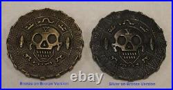 SEAL Team 5 / Five Chiefs Bronze on Bronze Navy Challenge Coin Version