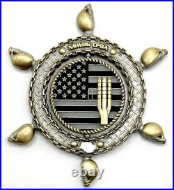 SEAL Team 6 / DEVGRU CPOA Serialized Navy Chief Spinner Challenge Coin 124 Years