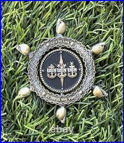 SEAL Team 6 / DEVGRU CPOA Serialized Navy Chief Spinner Challenge Coin 124 Years