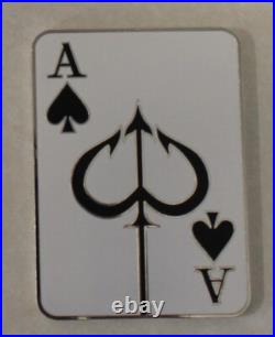 SEAL Team 7, 1 Troop Alpha PLT Bad Karma Kill Card Navy Challenge Coin / Seven