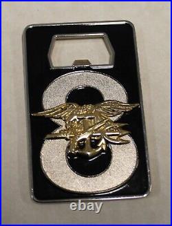 SEAL Team 8 Troop 1 Alpha Platoon Dead Man's Hand Aces & 8s Navy Challenge Coin