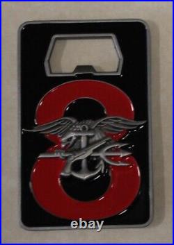 SEAL Team 8 Troop 1 Alpha Platoon Dead Mans Hand Aces & 8s Navy Challenge Coin