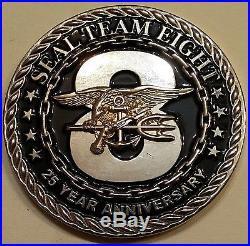 SEAL Team Eight / 8 ser # 488 25th Anniversary Navy Challenge Coin