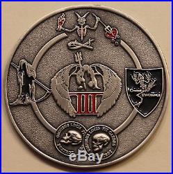 SEAL Team Seven / 7 3 Troop Silver Toned Navy Challenge Coin