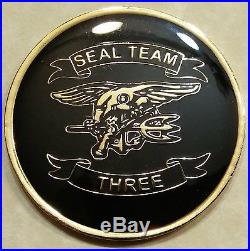 SEAL Team Three / 3 Don't Tread On Me Navy Challenge Coin