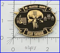 SEAL Team Three Challenge Coin NSW Trident USN Punisher Skull Stay Savage