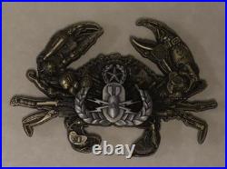 San Diego Chief's Crab Explosive Ordnance Disposal EOD Bronz Navy Challenge Coin