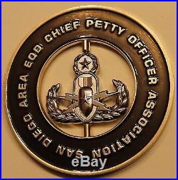 San Diego Explosive Ordnance Disposal EOD SEALS Chief's Navy Challenge Coin
