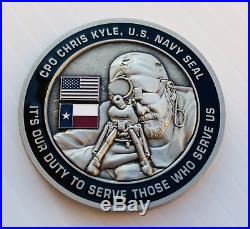 Seal Team 3 Navy Seals Chris Kyle Ck 2016 Memorial Sniper Nsw Cpo Challenge Coin