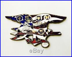 Seal Team Nsw Usn Naval Special Warfare Group 2 Trident Bone Frog Challenge Coin