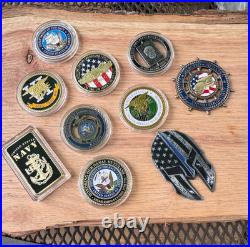 Set of 10 Navy Challenge Coin set 1 Low Price Set of 10 Navy Challenge Coin set 1 Low Price